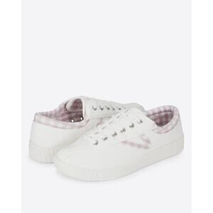 Tretorn Women’s Nylite Sneaker 7.5 Retro Tennis Shoe Pink White EUC